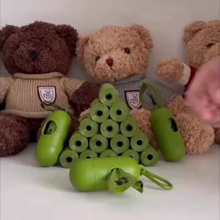 540/210-pack Hundbajspåsar med Söt Tassdesign