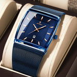 Klocka Henrik (herrklocka med meshband i stilren design)