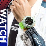 Klocka Tobias (digital herrklocka med dubbeltid, alarm & vattenskydd 50 m)