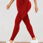 Höga Träningstights med Push-Up Effekt – Perfekta för Gym & Yoga