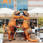Puhallettava T-Rex-asu aikuisille