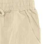 White Comfort Pants™ – Miesten kesähousut joustavalla vyötäröllä