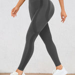 Höga Träningstights med Push-Up Effekt – Perfekta för Gym & Yoga