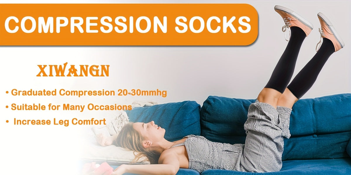 KompressionsStrumpor™ – Unisex Knästrumpor för Sport & Resa