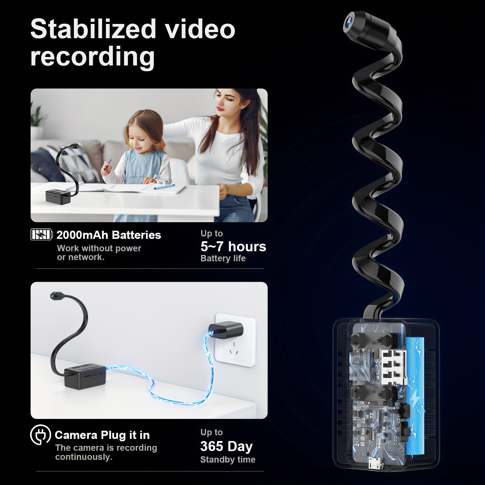 HD-sikkerhetskamera™ – Trådløst innendørs-/utendørskamera