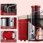 Kraftfull Frukt- och Grönsakspress, 400-800W