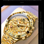 Klocka Adrian (lyxig herrklocka i rostfritt stål med kronograf)