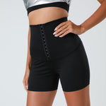 Svett Shorts™ – Tights med Magkontroll, Svarta för Träning