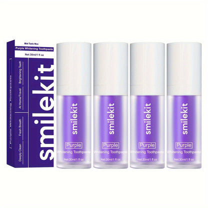 Lila Tandkräm för Vitare Leende