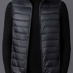 Herrväst ståkrage – lätt väst för vår & höst