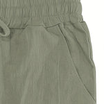 White Comfort Pants™ – Miesten kesähousut joustavalla vyötäröllä