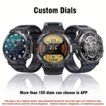 Digital herrklocka – stor display & fitness­spårning