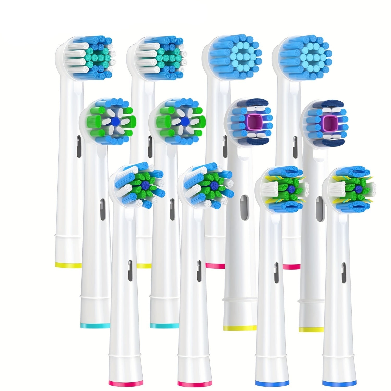 Tandborsthuvuden 12-pack – kompatibla med Oral-B, olika borsttyper