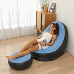 Uppblåsbart Soffset med Fotstöd för Camping