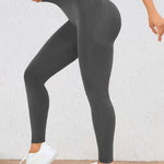 Höga Träningstights med Push-Up Effekt – Perfekta för Gym & Yoga