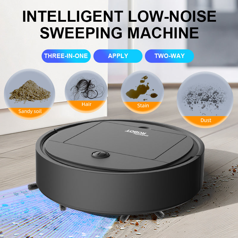 Robotdammsugare för djurhår – USB uppladdningsbar städrobot för hemmet