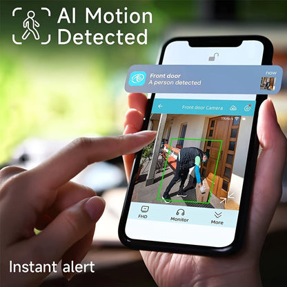 Batteridriven WiFi Säkerhetskamera med Ljus
