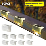 10-pack Solcellslampor för Trappa & Räcke – Dekorativ Utomhusbelysning