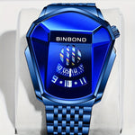 Klocka Fredrik (herrklocka i stål med stor urtavla & sportig design)