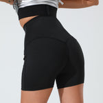 Svett Shorts™ – Tights med Magkontroll, Svarta för Träning