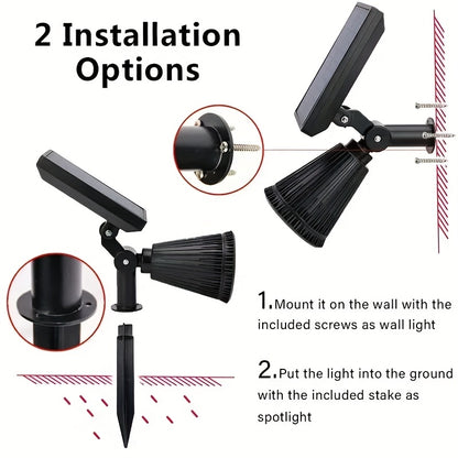 SolarSpotLights™ – 2-pack RGB LED Solspotlights Utomhus