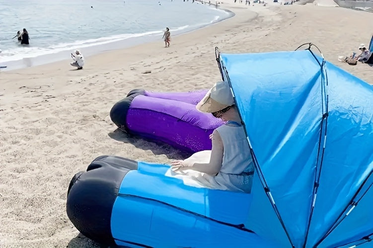 Uppblåsbar Tältsoffa – Färgglad och Portabel
