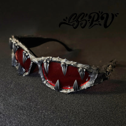 Modeglasögon – amerikansk stil med resin-dekoration