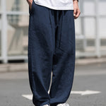 White Comfort Pants™ – Miesten kesähousut joustavalla vyötäröllä