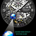 Klocka Rasmus (automatisk herrklocka med skelett-urtavla & tourbillon-inspirerad design)