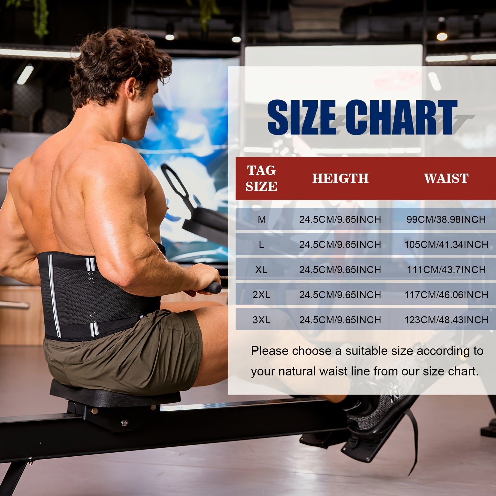 TräningsBälte™ – Mag- och Svettabsorberande Bälte för Män