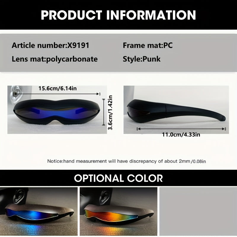 Futuristiska alien-glasögon – unisex med fodral