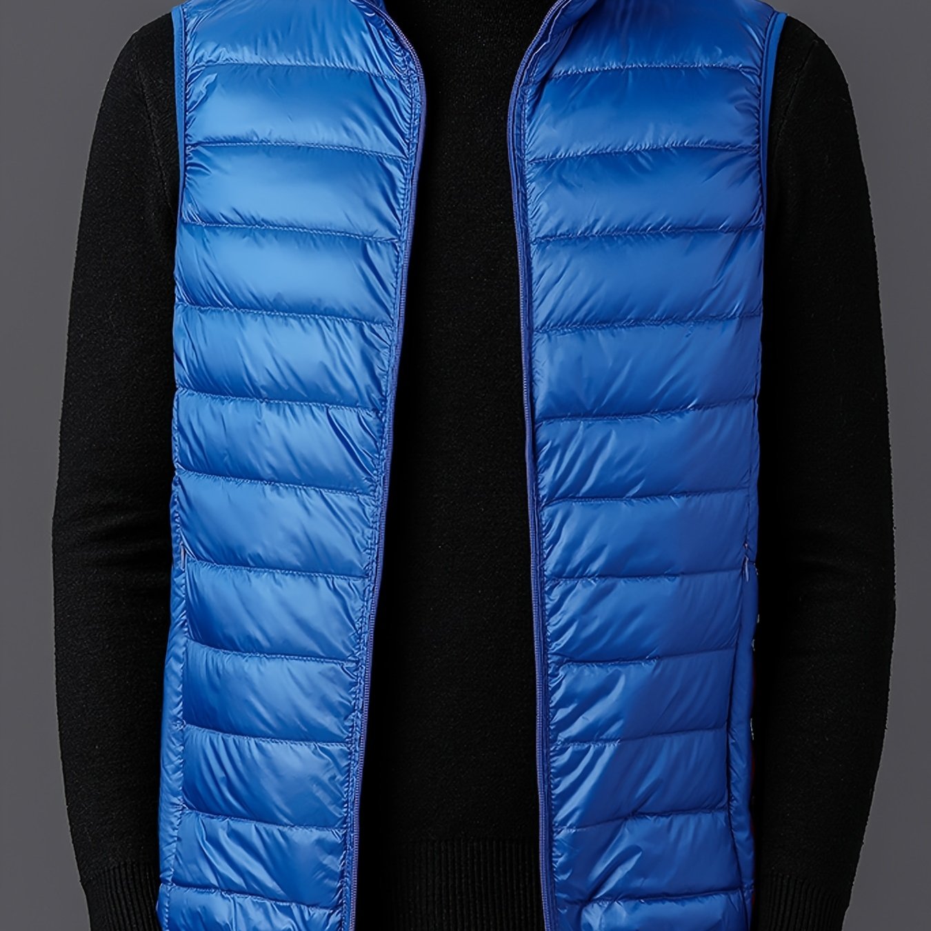 Herrväst ståkrage – lätt väst för vår & höst