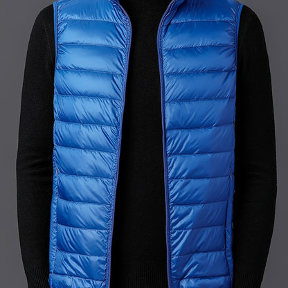 Herrväst ståkrage – lätt väst för vår & höst