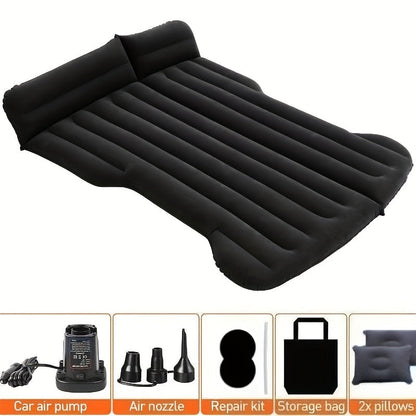 Uppblåsbar Bilmadrass – Resesäng med Kuddar för Camping & Bil