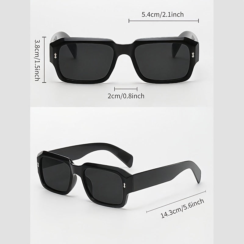 SquareLook™ – Herrglasögon med Svarta Glas