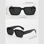 SquareLook™ – Herrglasögon med Svarta Glas