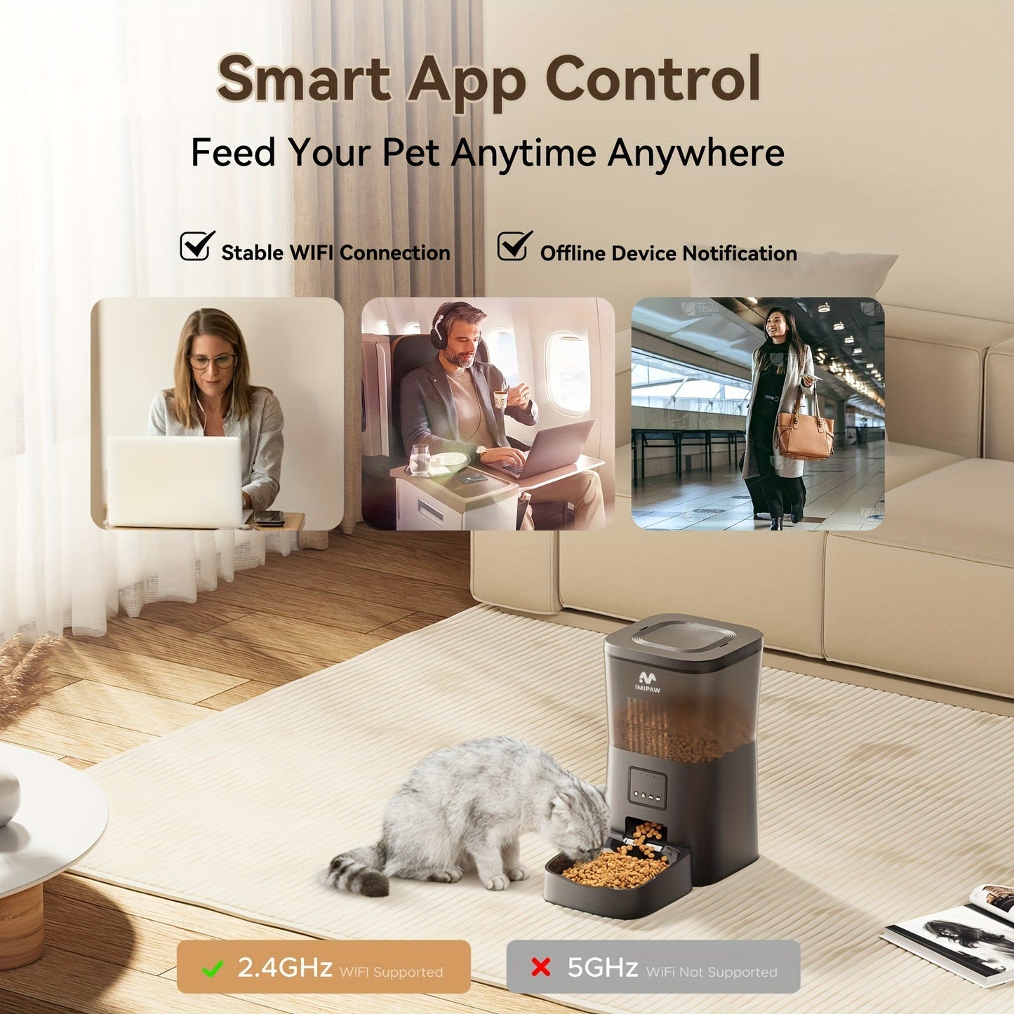 Smart WiFi Katmatautomat med Appkontroll