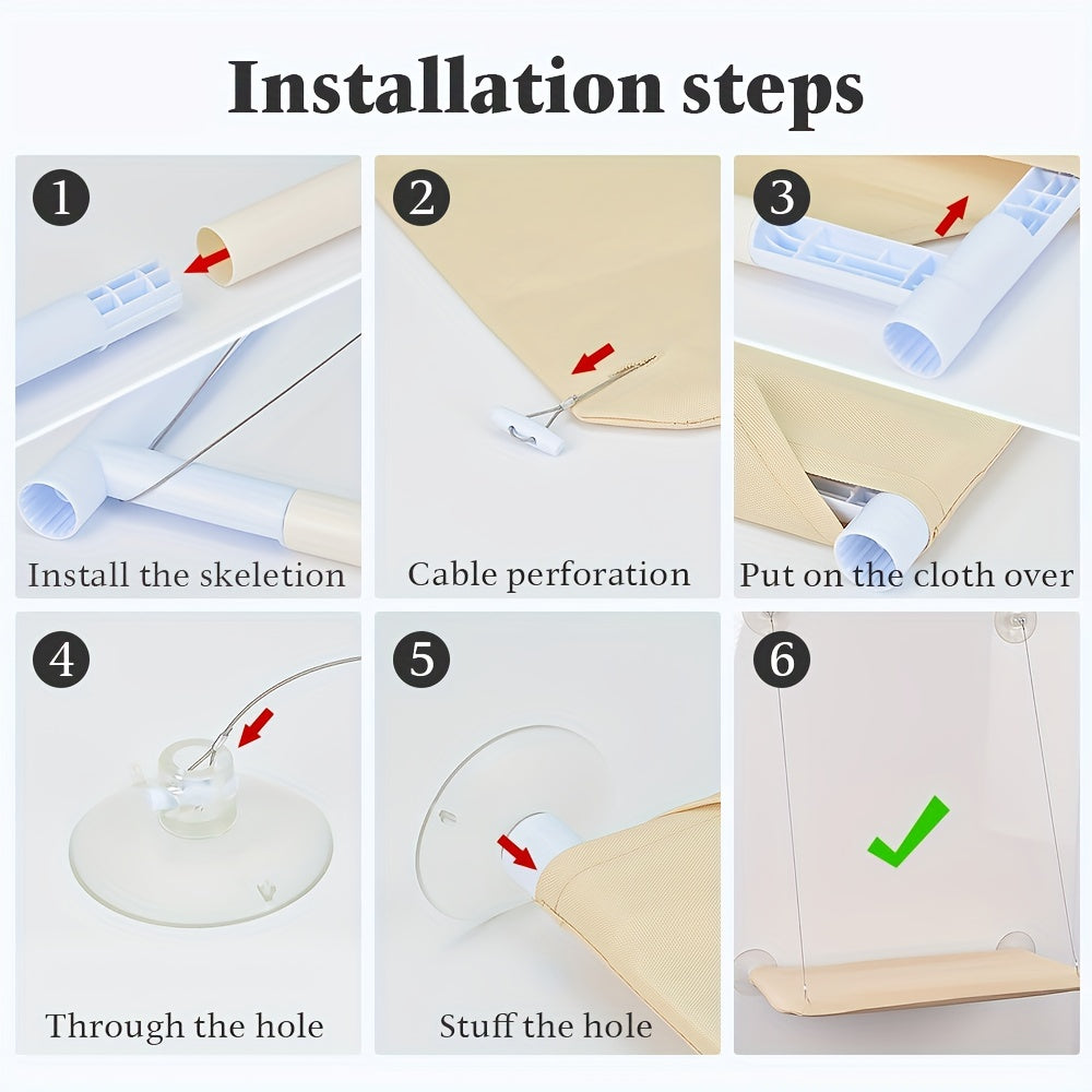 MysFönster™ – Bekväm Kattfönsterhängmatta