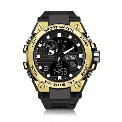 Herrklocka sport – multifunktion & alarm
