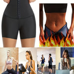 Svett Shorts™ – Tights med Magkontroll, Svarta för Träning