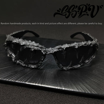 Modeglasögon – amerikansk stil med resin-dekoration