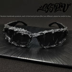 Motebriller - amerikansk stil med harpiksdekorasjon