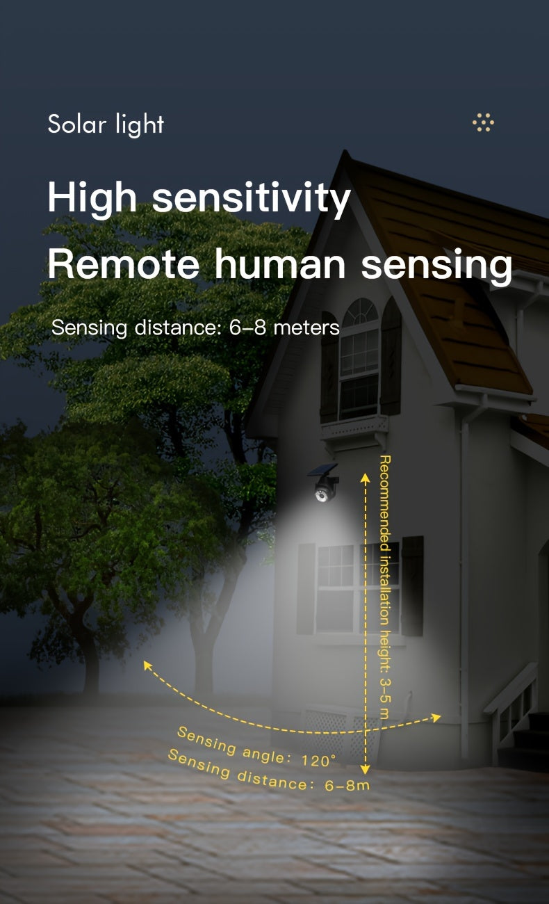 LED Rörelsesensorlampa™ – Solcellspanel med 180° Rotering
