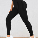Höga Träningstights med Push-Up Effekt – Perfekta för Gym & Yoga