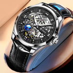 Klocka Rasmus (automatisk herrklocka med skelett-urtavla & tourbillon-inspirerad design)