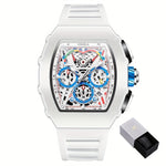 Klocka Martin (herrklocka i vinfat-design med datum, kronograf & vattenskydd 3ATM)