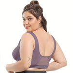 Sömlös sport-bh plus size – andningsbar med push-up & uttagbara inlägg
