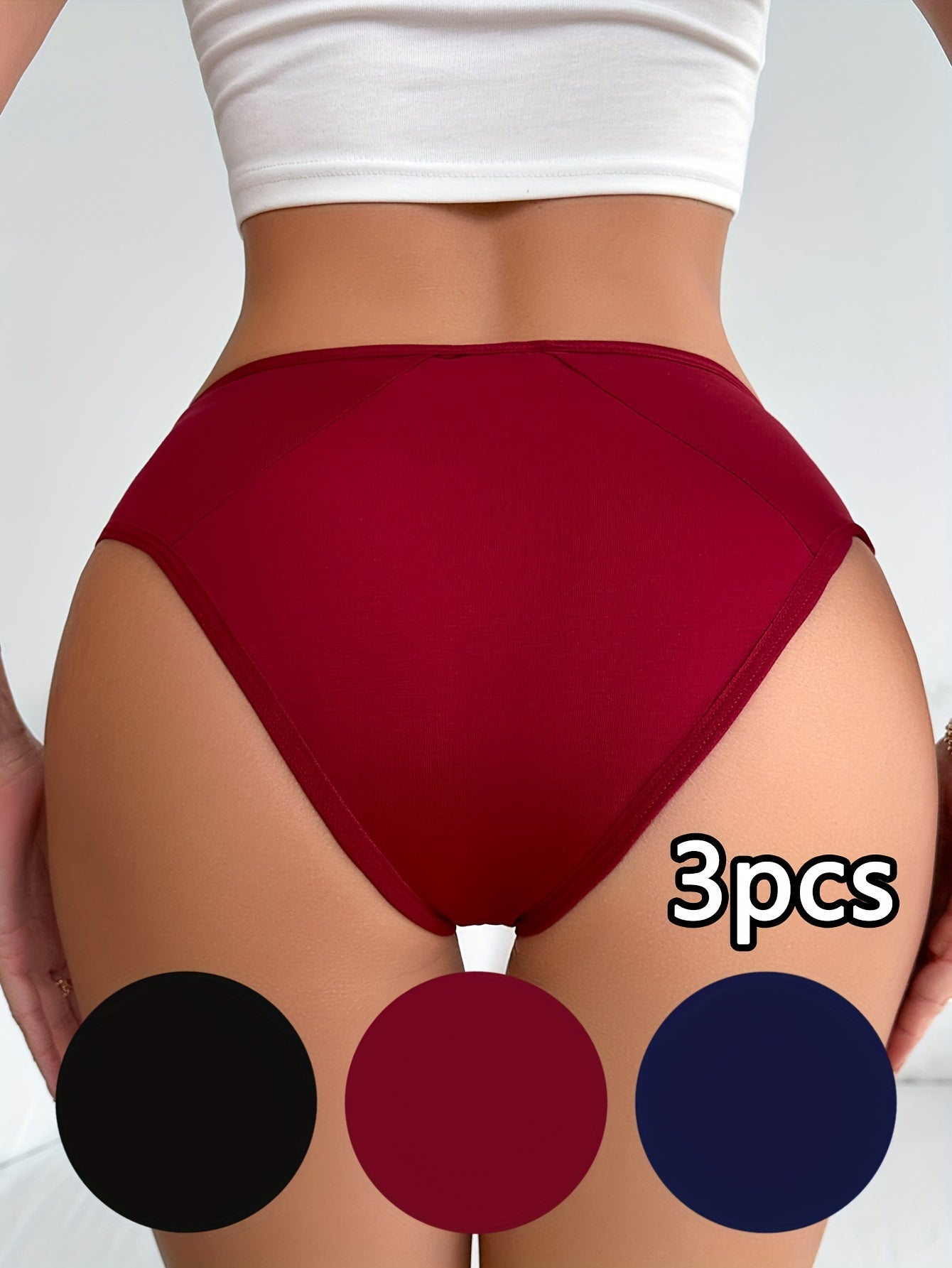 3-pack Menstrosor – Läckagesäkra & Bekväma i Mörka Färger