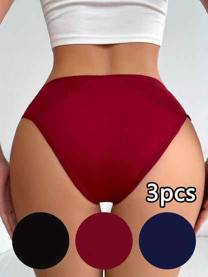 3-pack Menstrosor – Läckagesäkra & Bekväma i Mörka Färger
