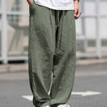 White Comfort Pants™ – Miesten kesähousut joustavalla vyötäröllä